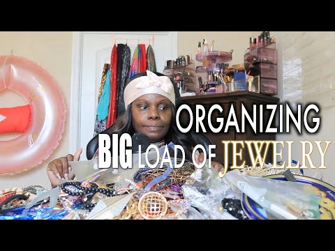ORGANIZING JEWELRY CLEAN WITH ME ASMR CHEWING GUM