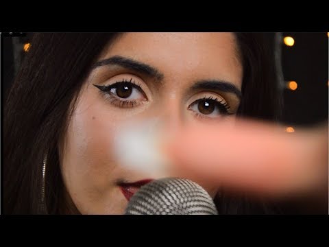 VERY Tingly Slow Face Touching + Gentle Mouth Sounds ASMR