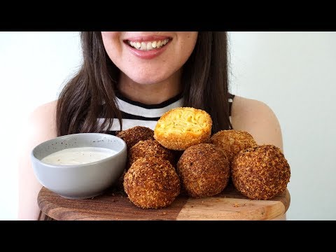 ASMR: Deep Fried Vegan Buffalo Mac & Cheese Balls (Mostly No Talking)