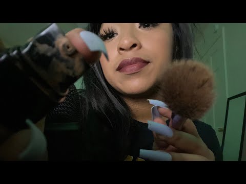 😴ASMR BESTFRIEND🌚DOES YOUR MAKEUP💓