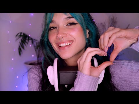 🌸 ASMR Tapping, Scratching, Hand Sounds & Whispers | ASMR especial 100k 🌸
