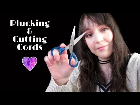 ⭐ASMR Plucking and Cutting Negative Energy ✨(Mouth sounds, Whispering, Cutting Cords)