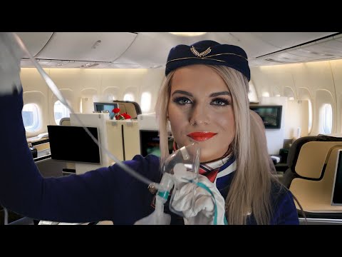 [ASMR] First Class Flight Attendant To Dreamland - {Roleplay} - {Personal Attention}