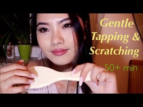 ASMR - Gentle Tapping & Scratching  [Cardboard, Wood, Plastic etc.] 50+min