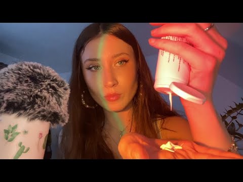 asmr | fast asmr | doing your skincare routine in 5 minutes