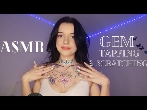 ASMR | Gem tapping and scratching (no talking)