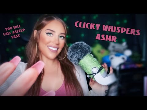 ASMR ✨ Super TINGLY clicky whispers with mouth sounds & tapping 🫠