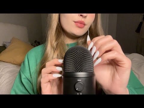 Mic Scratching with the Back of LONG NAILS Pt. 5 + Mic Base Tapping & Scratching | ASMR