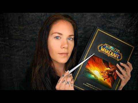 ASMR Sleepy Fantasy Flip-Thru | The Art of World of Warcraft ⚔️