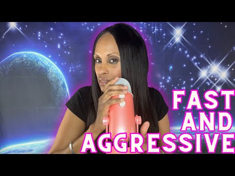 ASMR Fast and Aggressive, No Talking, Mouth Sounds, Hand Movements