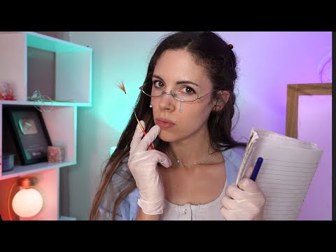 ASMR Examining Your Ears - You're An Alien [ Detailed Inspection, Samples, Gloves]