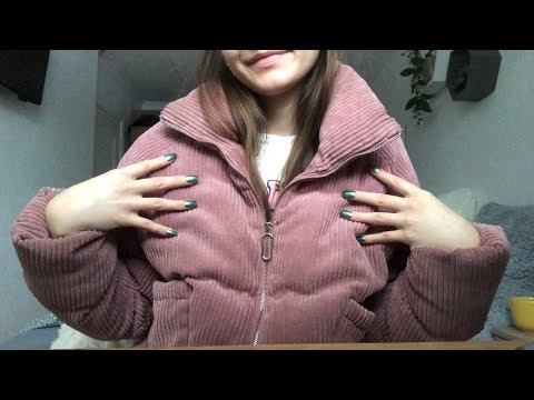 ASMR | Scratching My Jacket | Zipper Sounds
