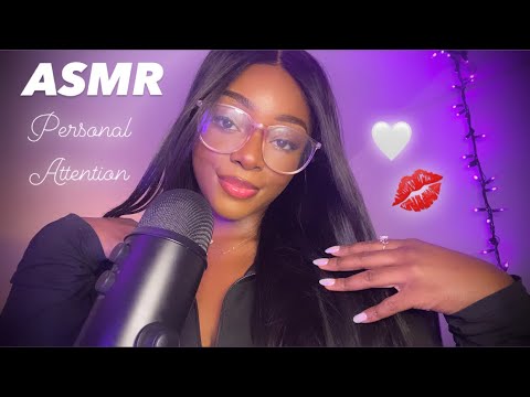 ASMR | Sweet Personal Attention 🤍 (Kisses, Clicky whispers, Mouth Sounds)