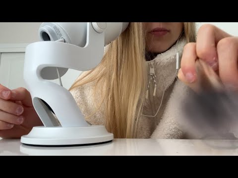 asmr random triggers with my new microphone! (with hand movements)