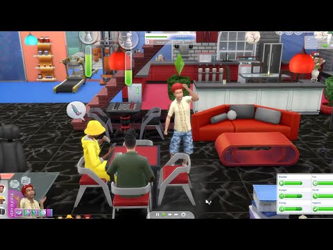Making Gym | Family Game Night | Fail Pizza ASMR Sims 4 Jp Wise