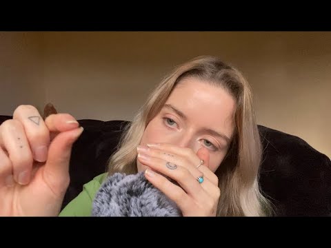 ASMR Plucking Negative Energy (fast / mouth sounds / up close whisper / personal attention)