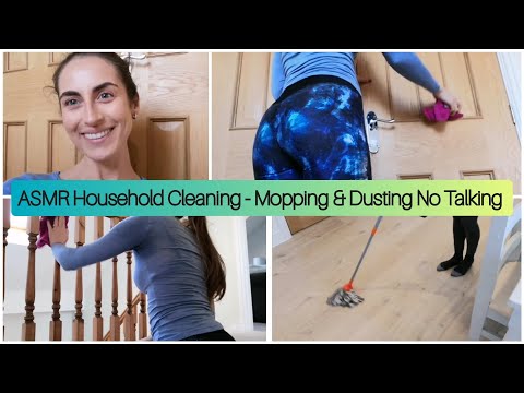 ASMR Household Cleaning - Mopping & Dusting No Talking
