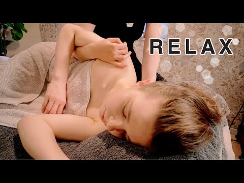 【ASMR】心潤う☆新感覚の全身オイルマッサージ／Relaxing Full Body Massage