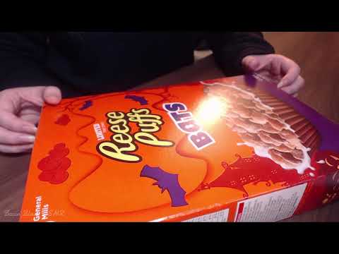 ASMR *Fast Tapping* on Halloween Themed Cereal Box 🦇