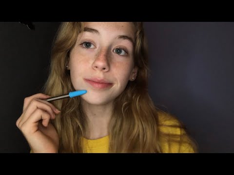 ASMR ~ tracing my face | slow hand movements 👋🏼