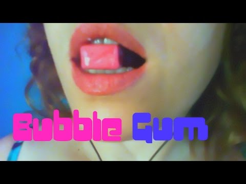 ASMR fast and slow Close Up Chewing Gum No Talking