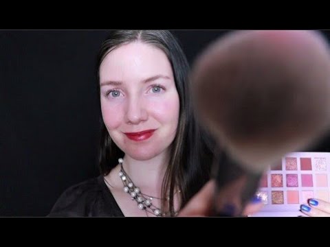 [ASMR] Doing Your Makeup for a Movie  - Slightly Inaudible Whispering / Personal Attention