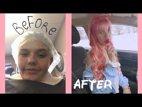A Transformation/Makeover Vlog...with actual pink hair this time :)