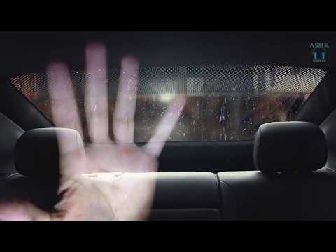 ASMR - Hand movements Inside Car on Rain