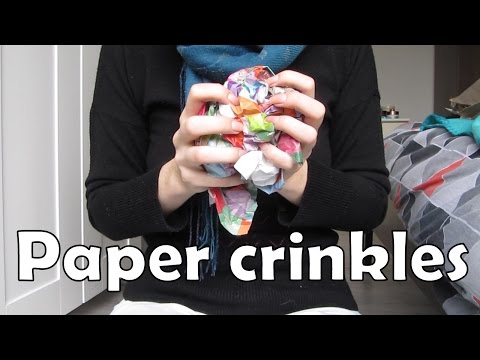 #137 ASMR wrapping paper crinkles - One Trigger Tingles
