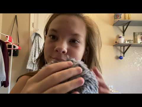 mic scratching /w fluffy  mic cover~Tiple ASMR