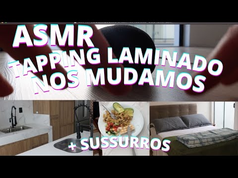 ASMR TAPPING LAMINADO DIARIO DE OBRA NOS MUDAMOS -  Bruna Harmel ASMR