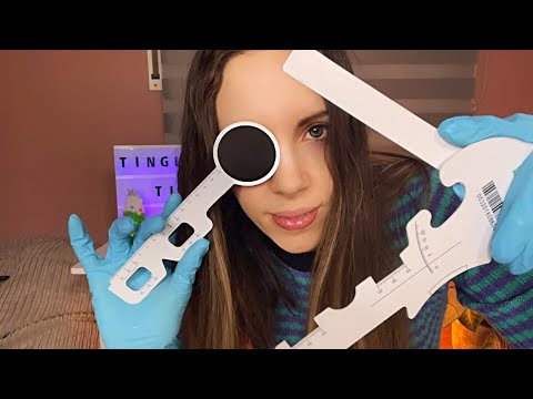 ASMR Fast Paced Eye Exam - Look Here,  Look There - Chaotic, Unpredictable & Super Tingly