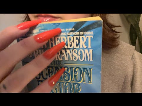 ASMR | Sci-fi Book Triggers ✨ tapping and scratching, hand movements, and more