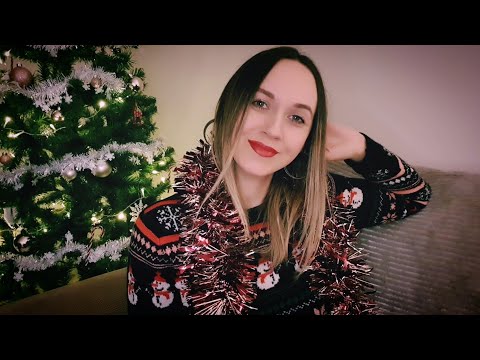 ASMR A Little Chat with Some Tingly Tinsel 🎄(candid, unedited, a test of my patience 😅)