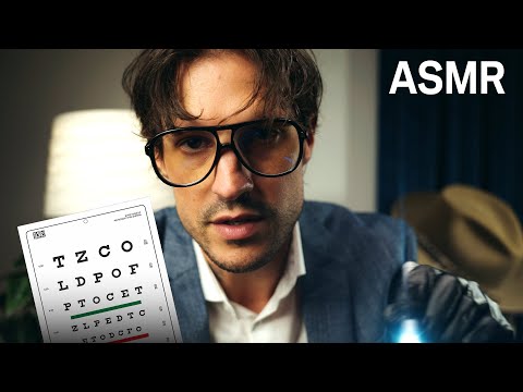 ASMR Eye Exam | Close Up Binaural Close Up Doctor Optician Orbital Examination