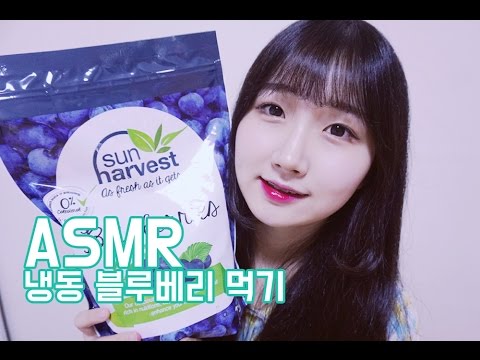 [한국어 ASMR , ASMR Korean] 블루베리 냠냠 이팅사운드 Blueberry Eating Sound