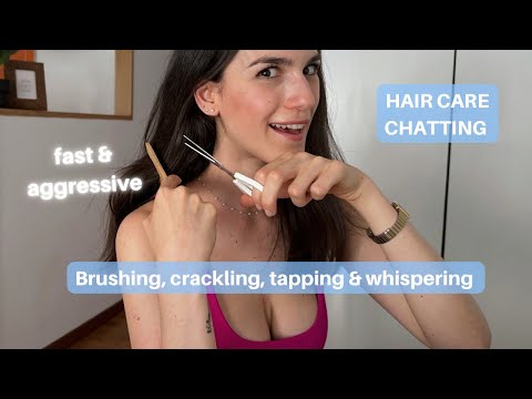 IL VIDEO ASMR CHE DESIDERAVI | Brushing, crackling, tapping, whispering • fast & aggressive