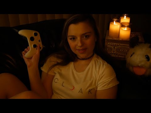 ASMR~ Gamer Girlfriend Helps You Go To Sleep