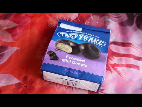 TASTYKAKE CHOCOLATE DONUTS ASMR EATING SOUNDS
