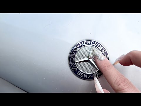 ASMR Tapping on my Mercedes Benz (outside)