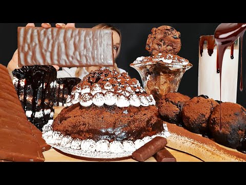 Sub✔ ASMR CHOCOLATE TRUFFLES DESSERTS (CHOCOLATE Truffles & Fudge) Eating Sounds | Oli ASMR