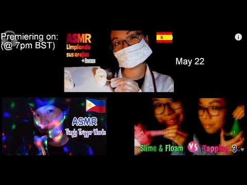 ａｓｍｒ: Channel Update Part 3 - Upcoming Videos Preview! 💙💜