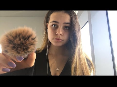 ASMR - Friend Helps Calm You Down with Personal Attention, Face Brushing, Shh and Relax (Roleplay)
