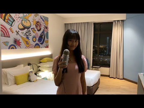 ASMR in a hotel room♡(public ASMR)