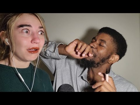 Getting my makeup done by a man ASMR (HORRIFYING)