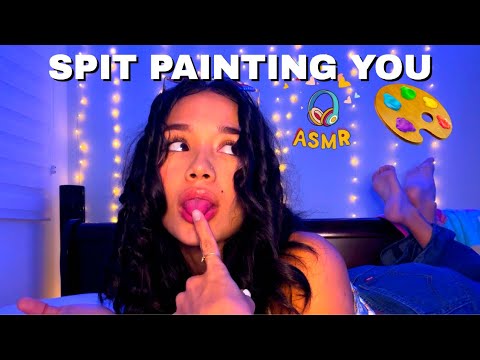ASMR| Girlfriend Slowly Spit Painting You To Sleep  (SUPER TINGLY) PT2