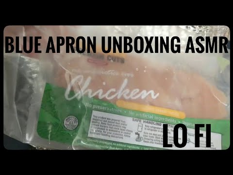 Blue Apron Unboxing ASMR || Lo Fi Friday