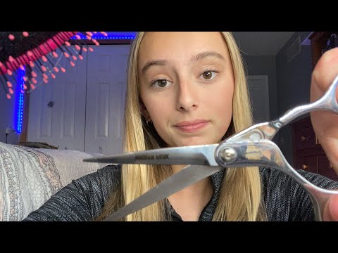 ASMR | Giving You A Haircut + Styling Your Hair 💇‍♀️