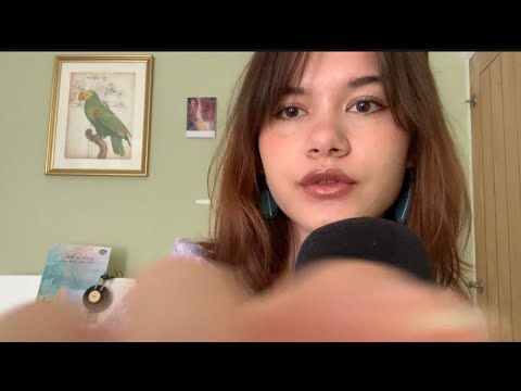 ASMR// mouth sounds, unintelligible and hand movements