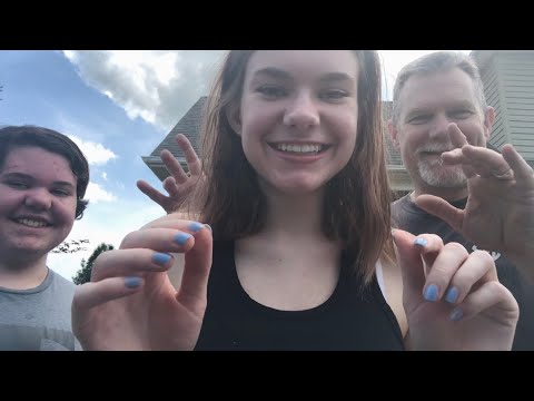 ASMR | My Dad & Brother Try ASMR Outside 🍃 | Tapping, Scratching, etc